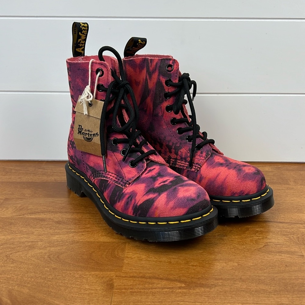 Dr Marten 1460 Pascal tie dye leather lace up size 5 grunge